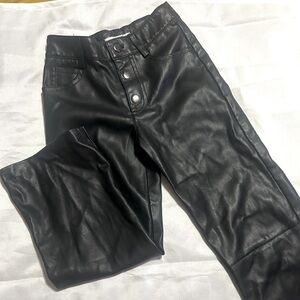 Zara Girl Faux Leather Pants size 8